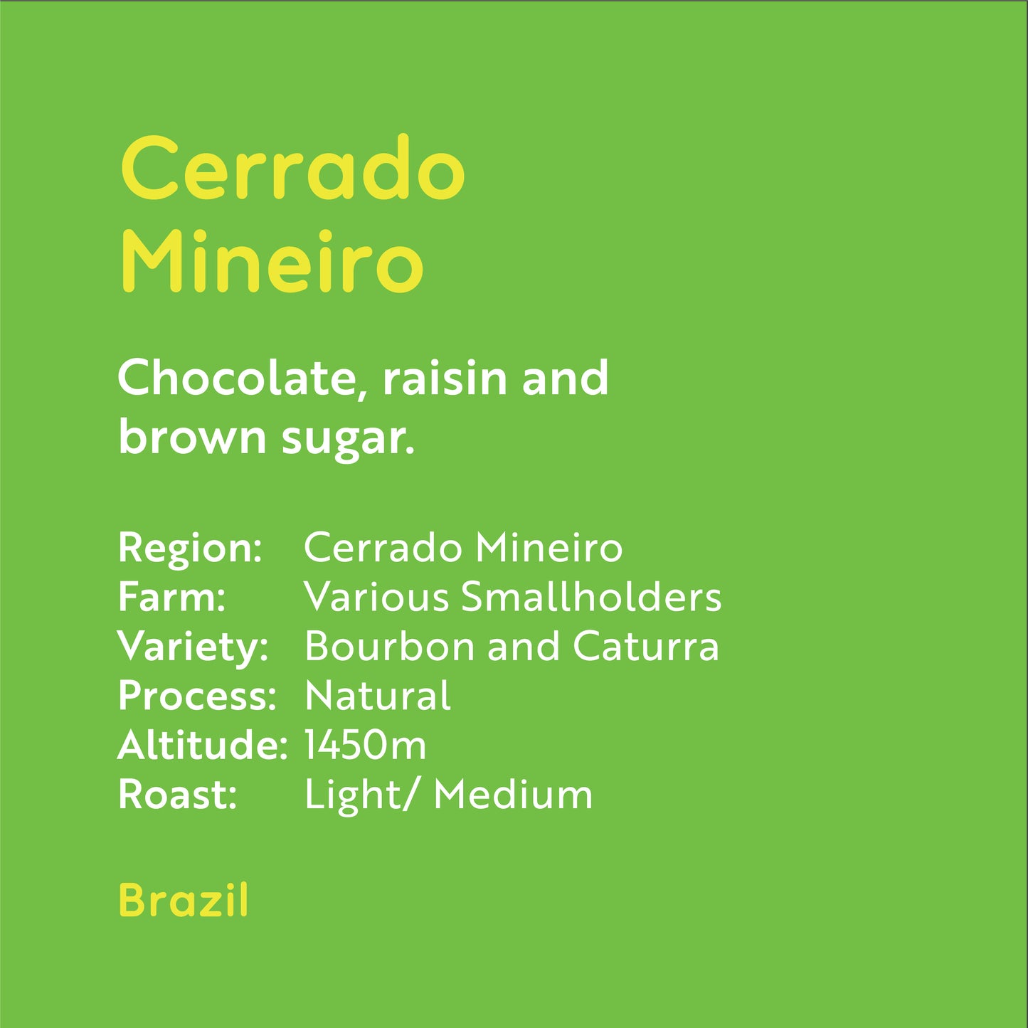 Brazil- Cerrado Mineiro