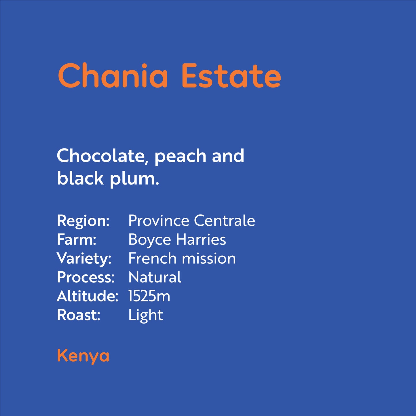 Kenya - Chania Estate